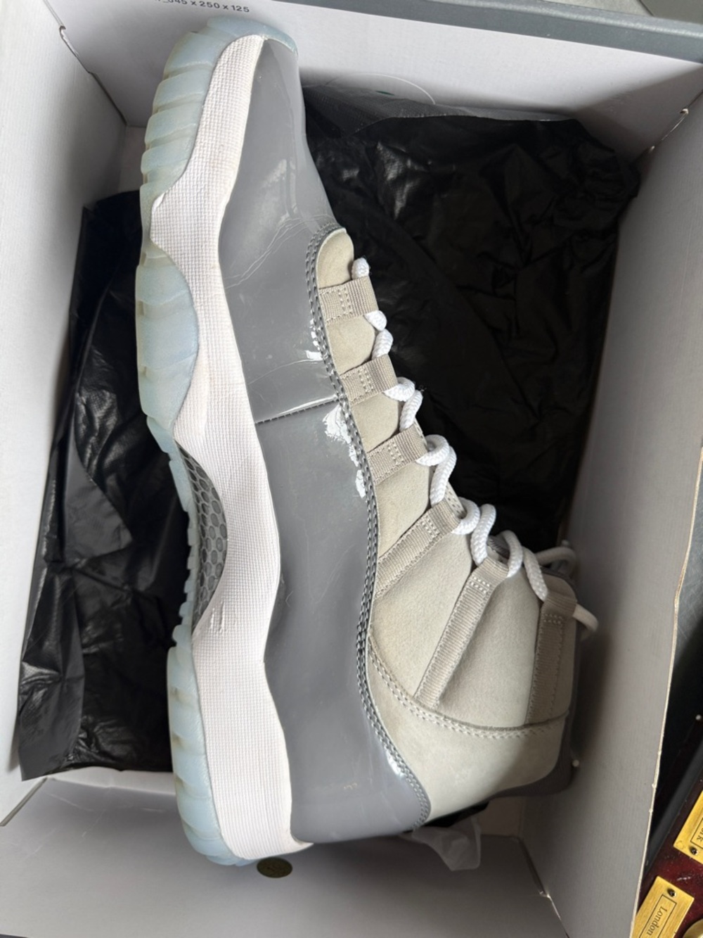 Air Jordan 11 Retro - Grey/White High-Top Sneakers - Picture 3 of 9